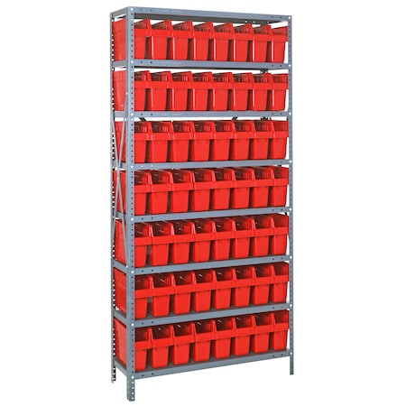 Quantum Storage Systems Store-Max 8" Shelf Bin Steel Shelving Systems 1275-SB801RD